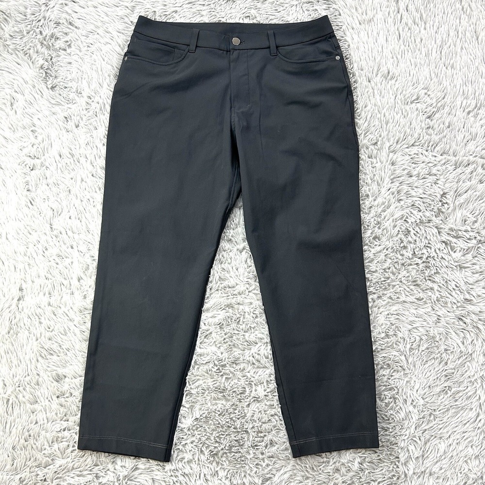 Lululemon ABC Classic Fit Pant Warpstreme Men's 32x25 Gray Performance Chino